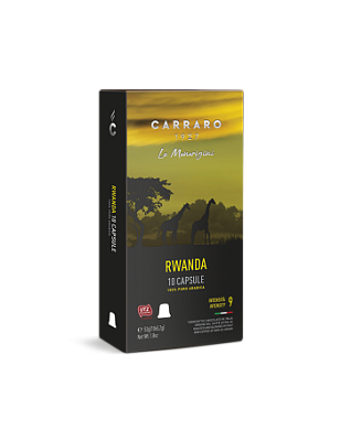 Capsule Nespresso Carraro Rwanda 100% Arabica (10 buc)