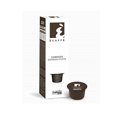 Capsule ECaffe Caffitaly Corposo (10 buc)